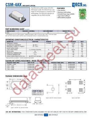 ECS-100-20-28AX-TR datasheet  